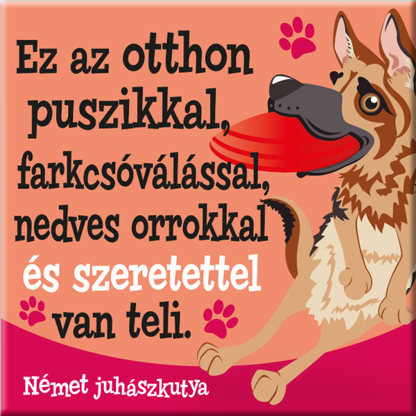 Német juhászkutya hűtőmágnes