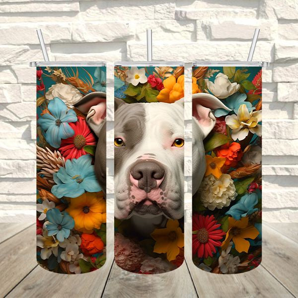 Amstaff kutyás termosz