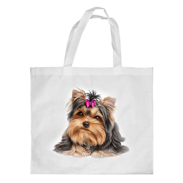 Yorkie kutyás bevásárlótáska - választható mintával