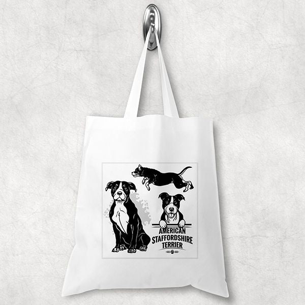 Amstaff kutyás bevásárlótáska
