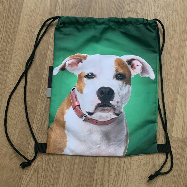 Amstaff kutyás tornazsák