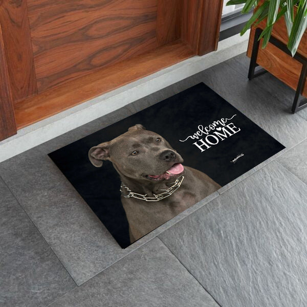 Amstaff kutyás lábtörlő