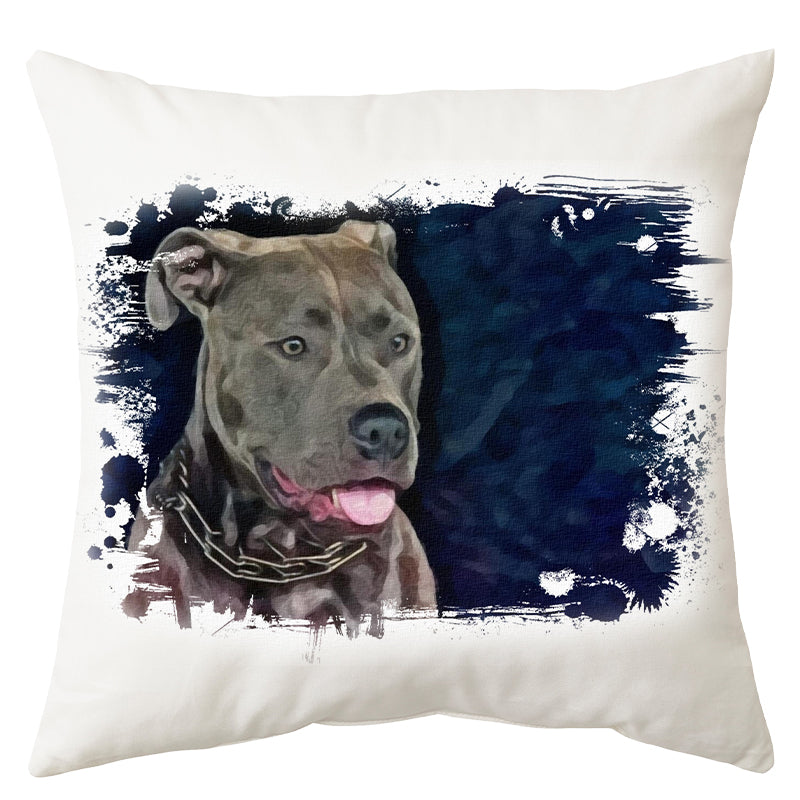 Amstaff kutyás párna