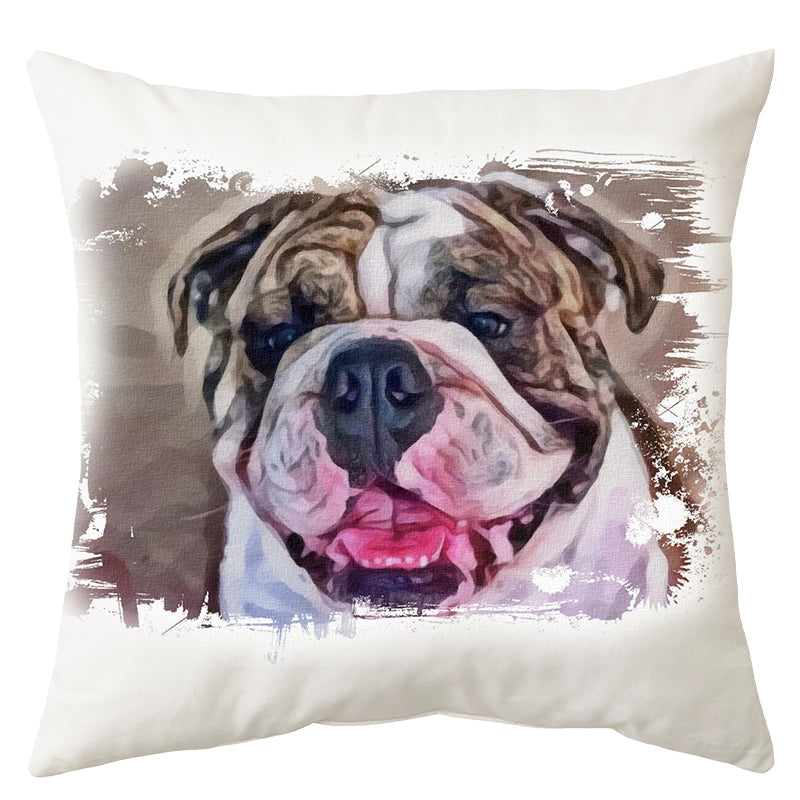 Angol Bulldog kutyás párna
