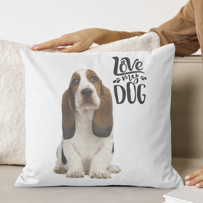 Basset Hound kutyás párna