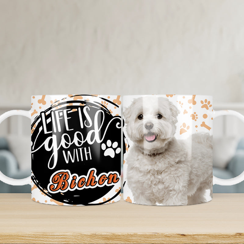 Bichon kutyás bögre 2