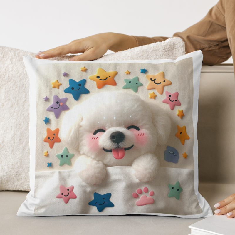 Bichon kutyás párna