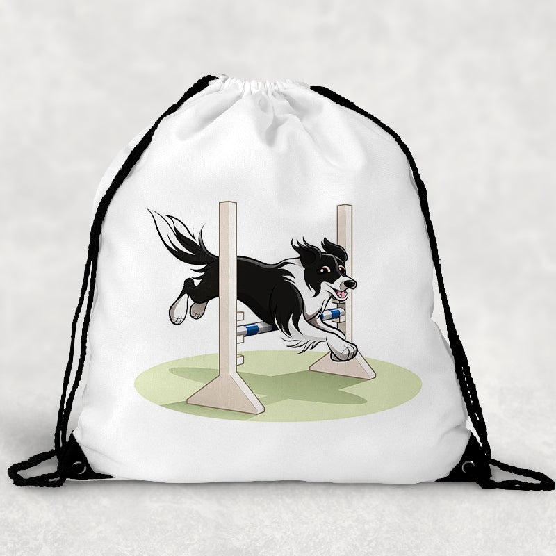 Border Collie kutyás tornazsák - választható mintával