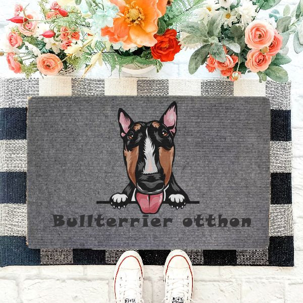 Bullterrier kutyás lábtörlő
