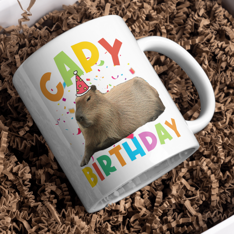 Capybarás szülinapi bögre