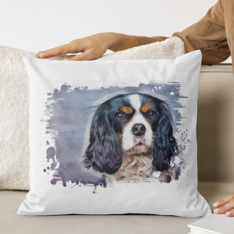 Cavalier King Charles spániel kutyás párna