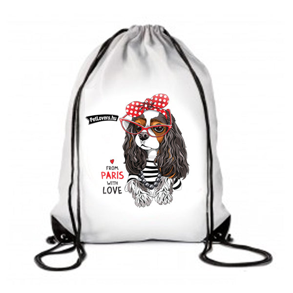 Cavalier King Charles spániel kutyás tornazsák