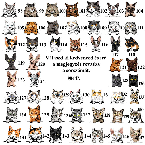 Személyre szabható macskás autós napellenző