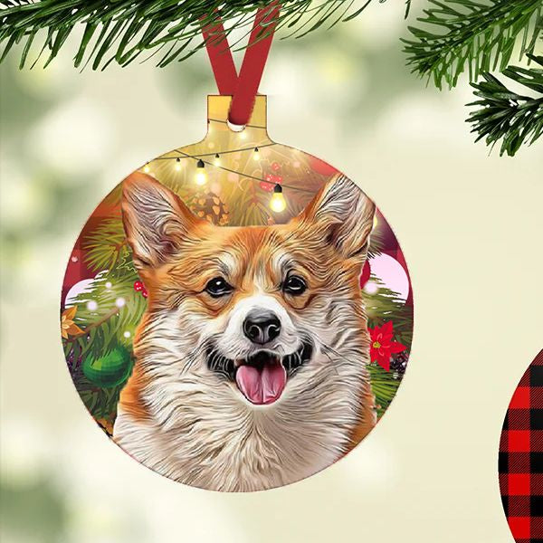 Corgi kutyás karácsonyfadísz