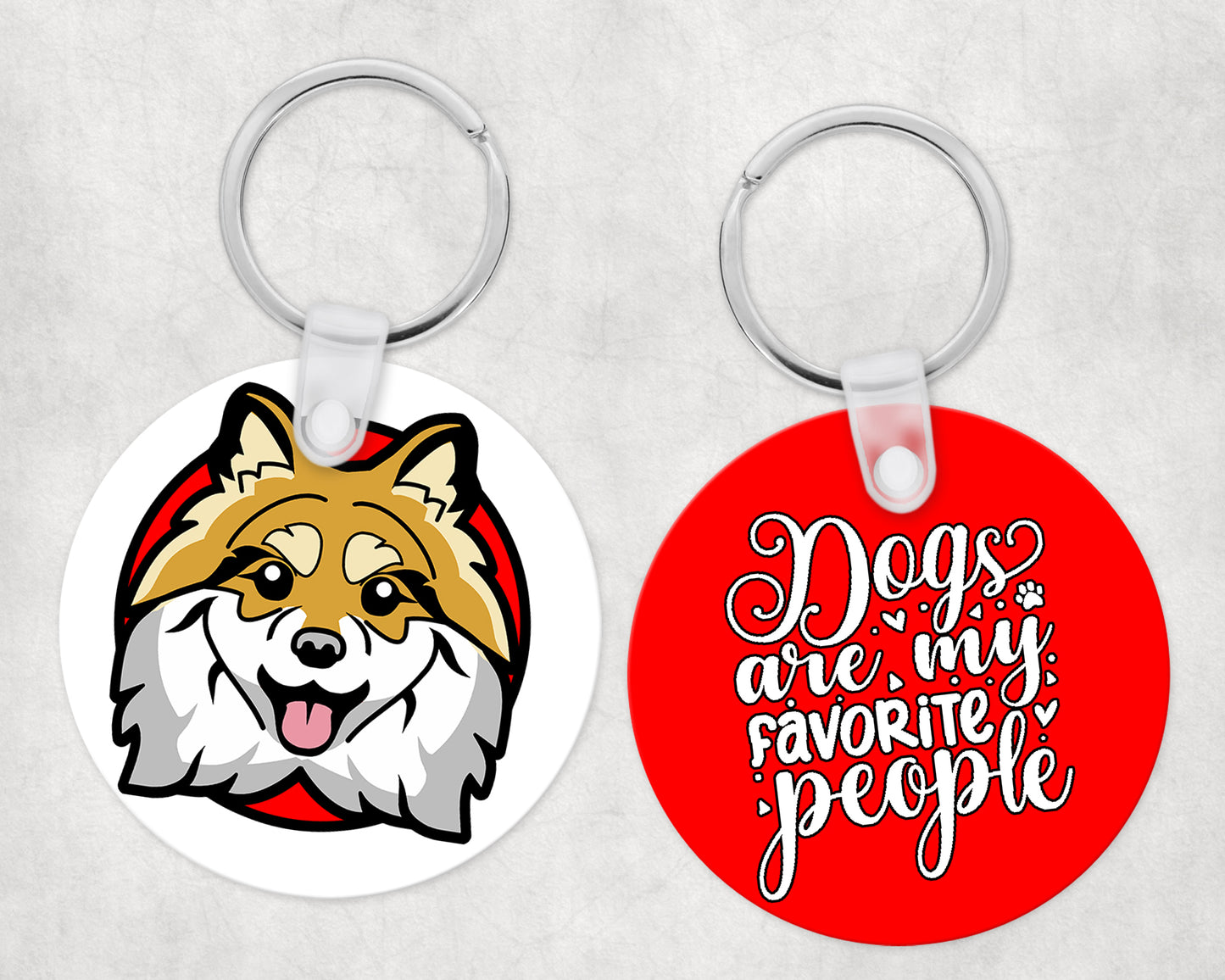 Csivava kutyás kör kulcstartó