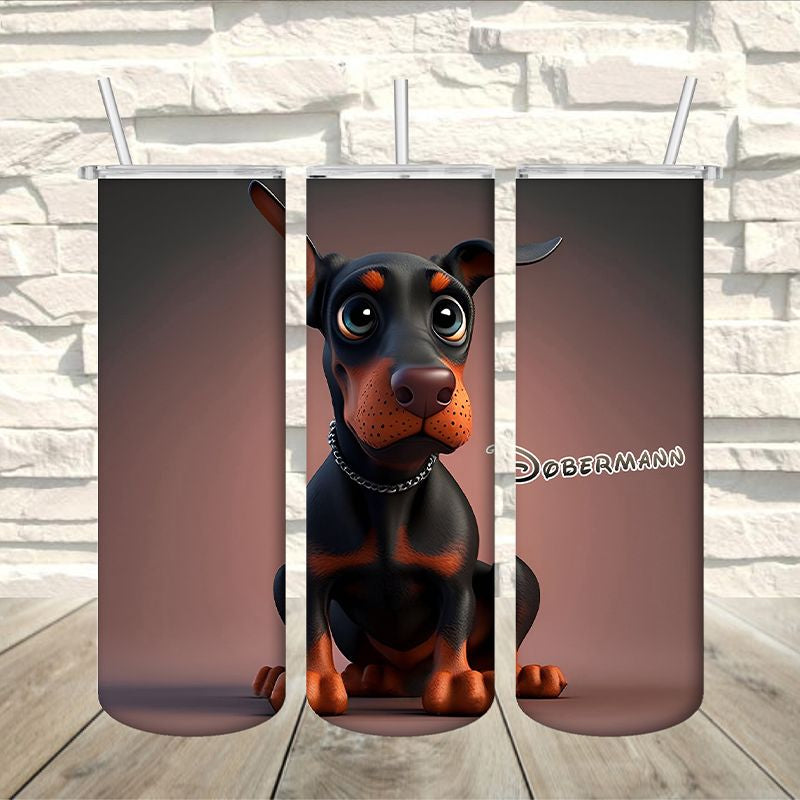 Dobermann kutyás termosz 590 ml