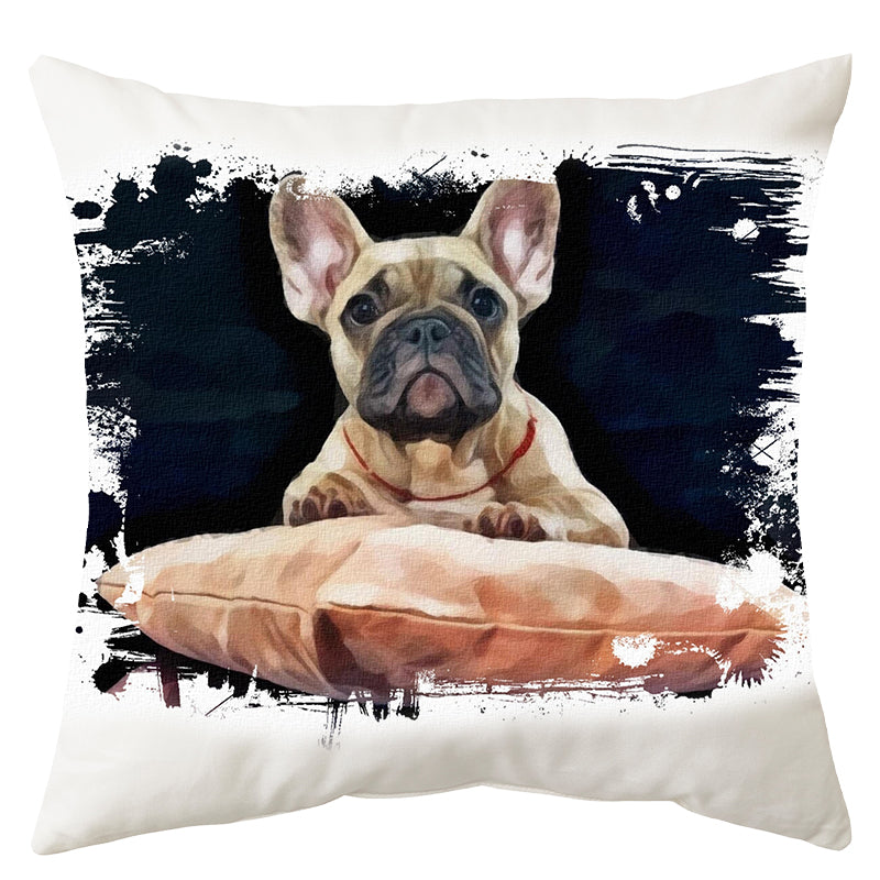 Francia Bulldog kutyás párna