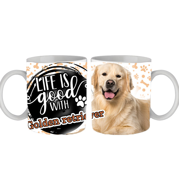 Golden retriever kutyás bögre 4