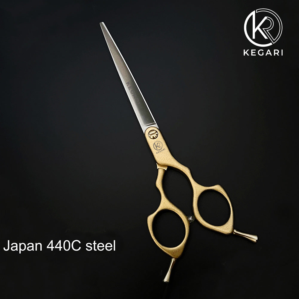 KEGARI Aurum Egyenes kutyakozmetikai olló 6”