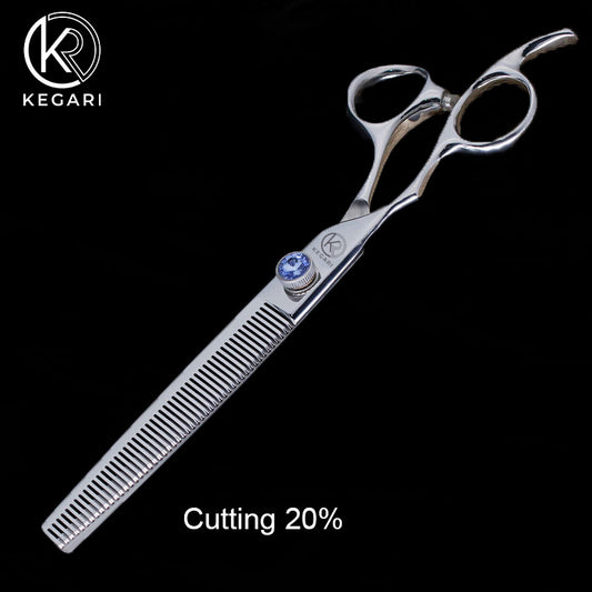 KEGARI Breeze Egyenes bal kezes ritkító kutyakozmetikai olló 7”