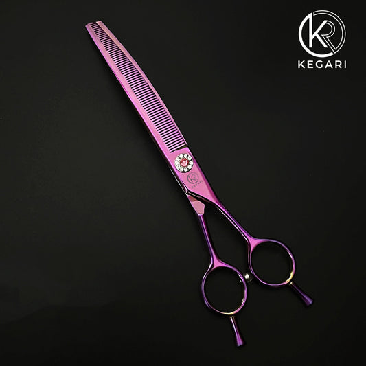 KEGARI Silk Hajlított ritkító kutyakozmetikai olló