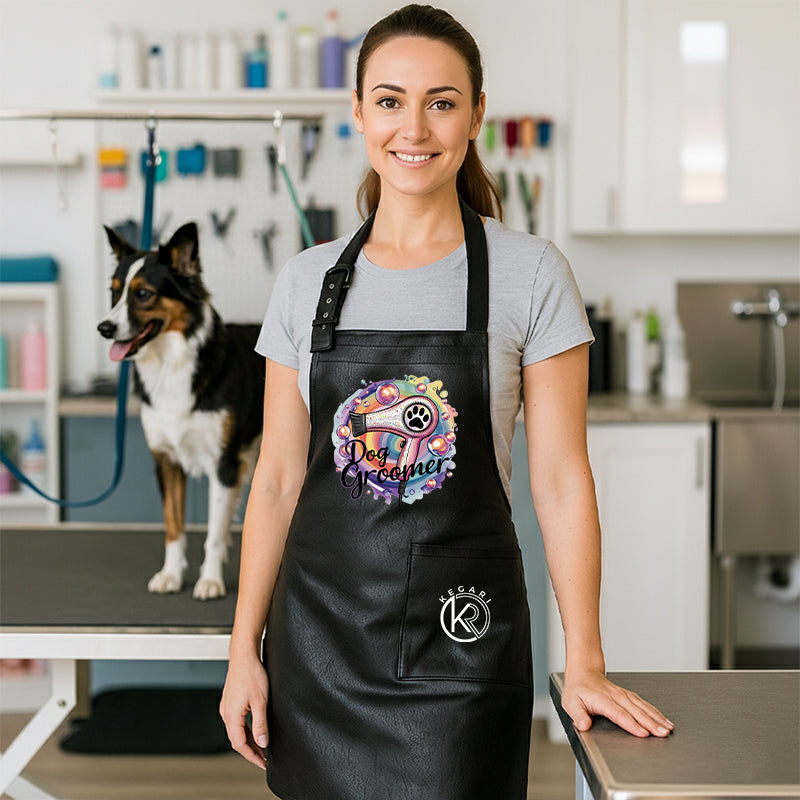 Kutyakozmetikus vízhatlan kötény