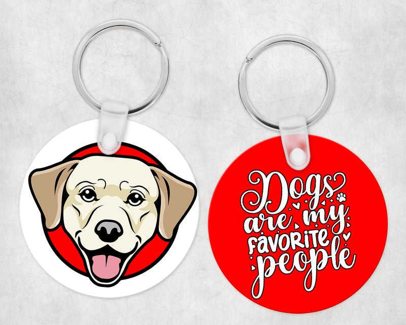 Labrador kutyás kör kulcstartó