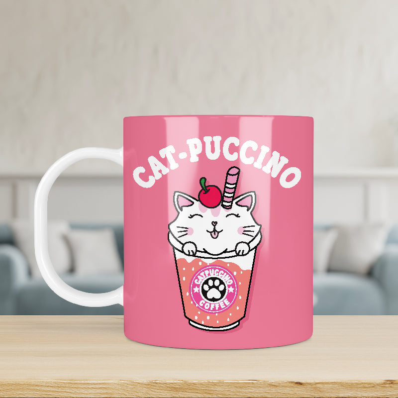 Macskás bögre - cat puccino