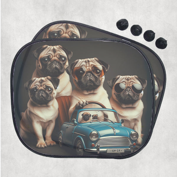Mopsz kutyás napellenző 1