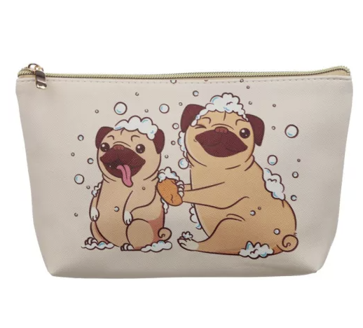 Mopsz kutyás neszesszer bézs