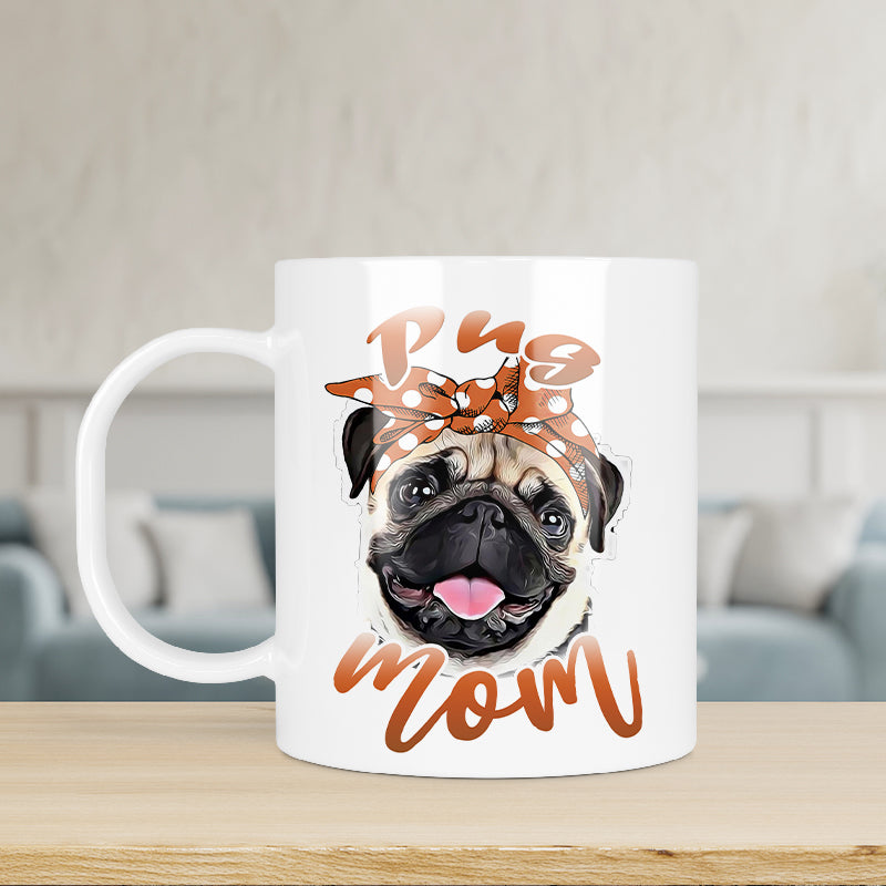 Mopsz kutyás bögre 3