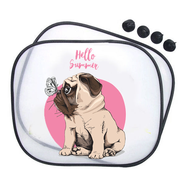 Mopsz kutyás napellenző 2