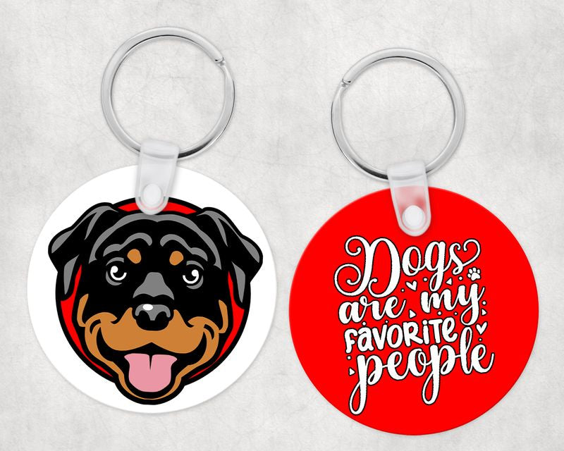 Rottweiler kutyás kör kulcstartó