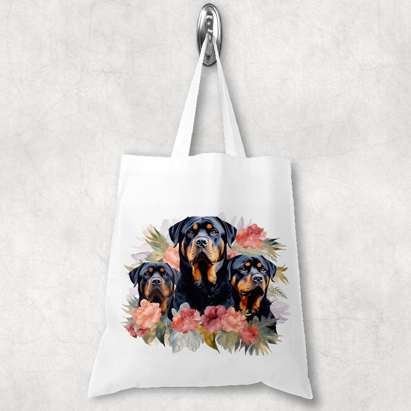Rottweiler kutyás bevásárlótáska - választható mintával