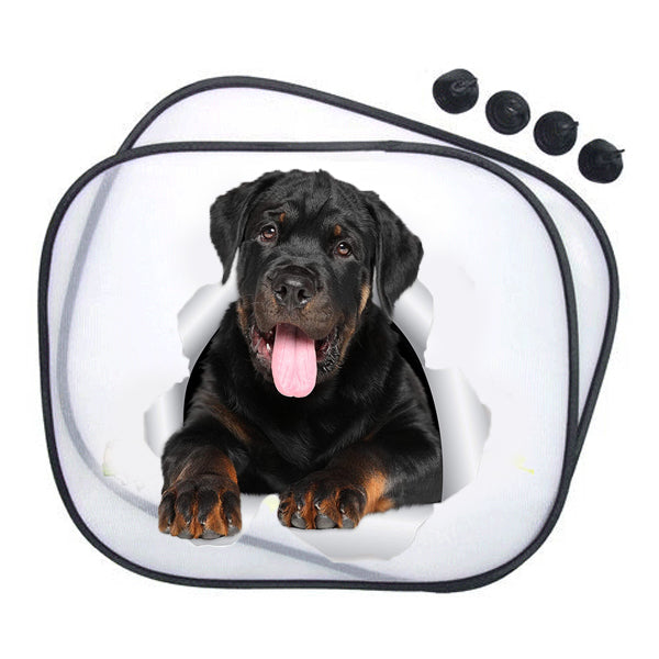 Rottweiler kutyás autós napellenző
