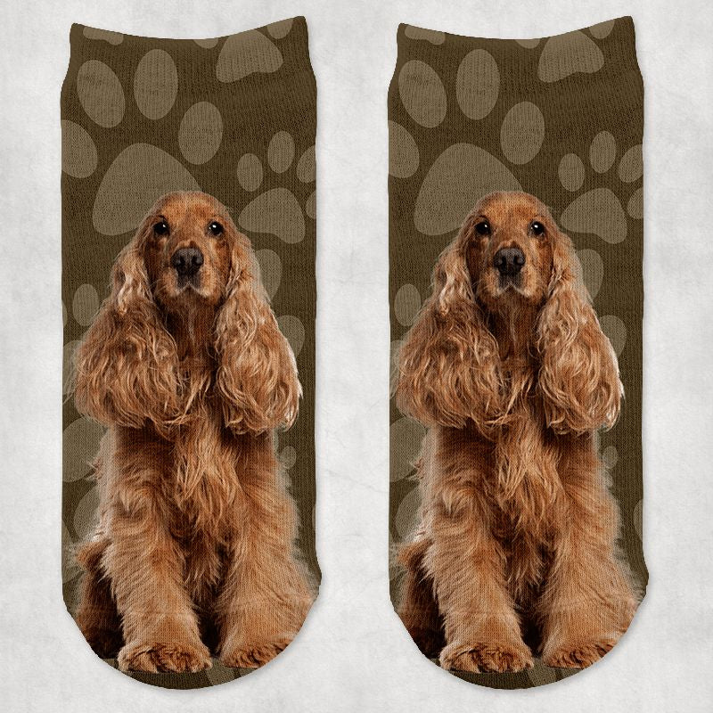 Spániel kutyás zokni