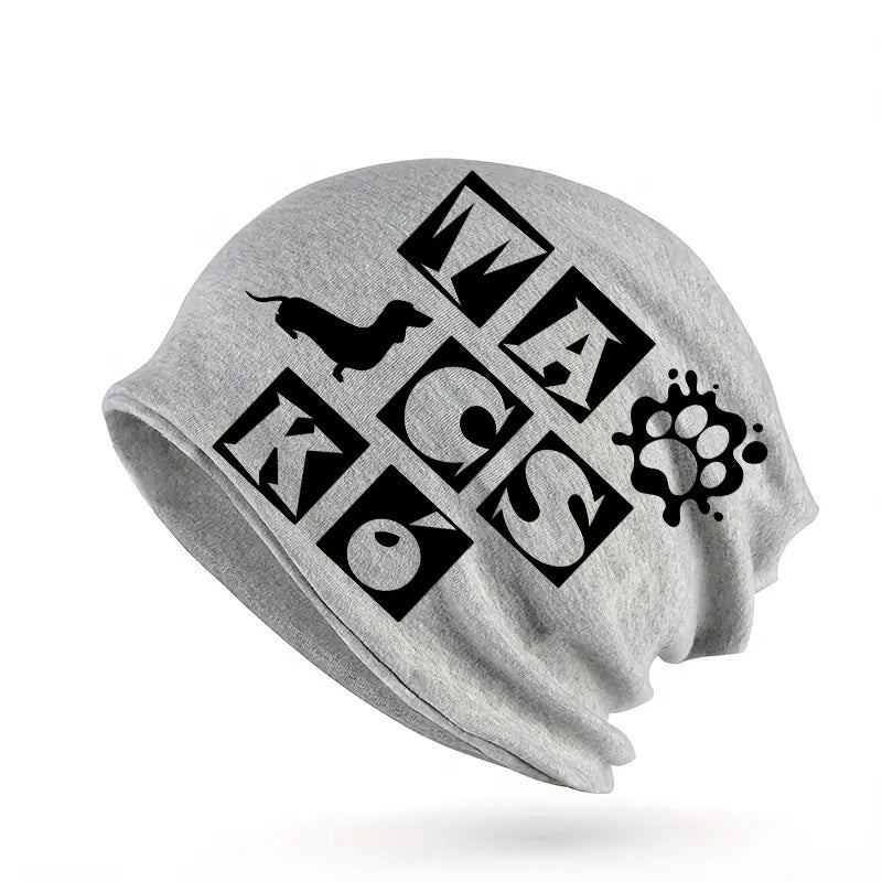 Tacskó kutyás szürke sapka