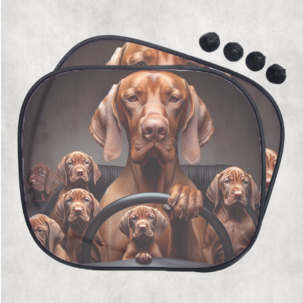 Vizsla kutyás autós napellenző 1