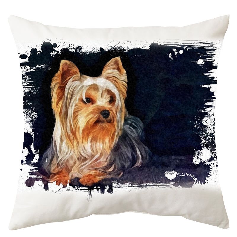 Yorkie kutyás párna