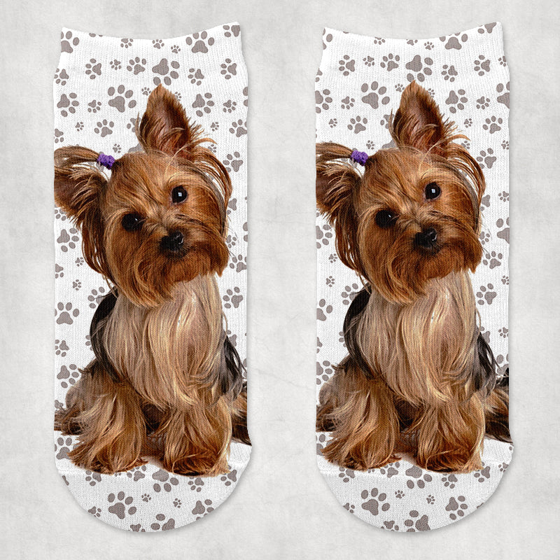 Yorkie kutyás zokni - választható mintával