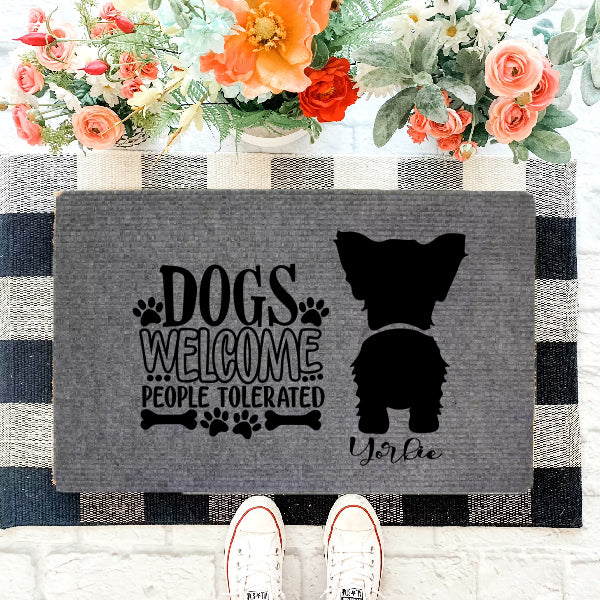 Yorkie kutyás lábtörlő