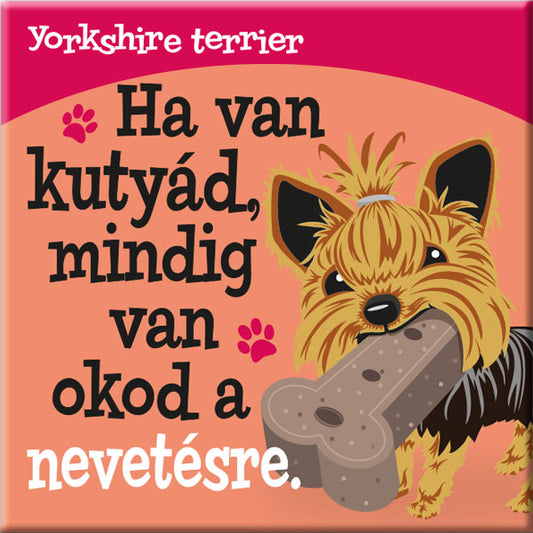 Yorkshire terrier hűtőmágnes - w&w