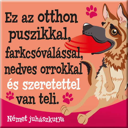 Német juhászkutya hűtőmágnes