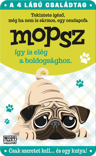 Mopsz fém ajtótábla