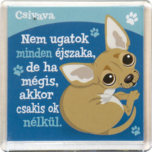 Csivava kutyás htőmágnes