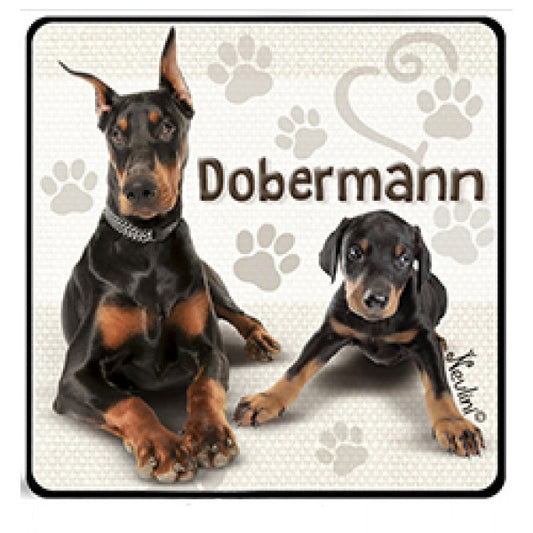Doberman hűtőmágnes