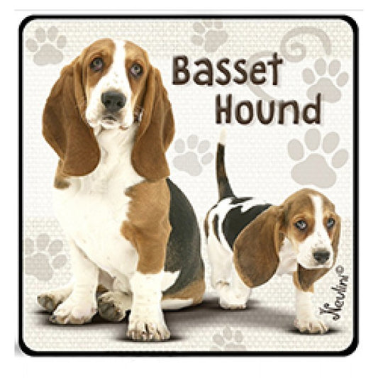 Basset Hound hűtőmágnes