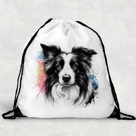 Border Collie kutyás tornazsák - választható mintával