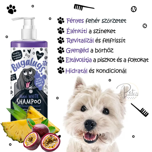 Bugalugs Maxi White - ananász és maracuja kutyasampon 250 ml