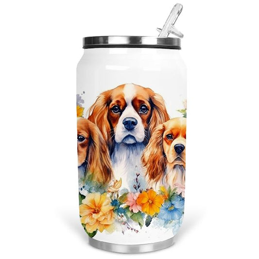 Cavalier King Charles spániel kutyás hőtartó termosz kulacs - 354 ml